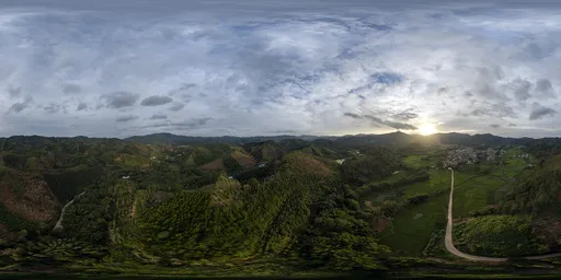 Sunshine, Sunrise, Forest HDR