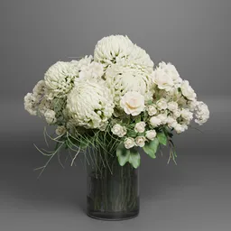 White Chrysanthemum Bouquet