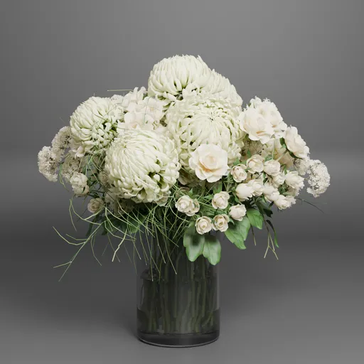 White Chrysanthemum Bouquet
