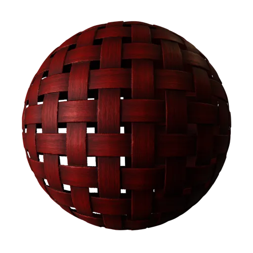 Rattan Weave Red