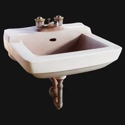 Vintage Hanging Wall Sink Dirty