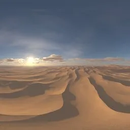 Desert Dunes Pure Sky Clouds
