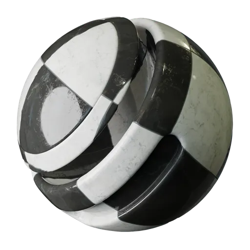 Checkerboard Marble Tiles