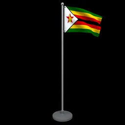 Animated Flag of Zimbabwe