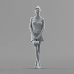 Lowpoly Female Standing