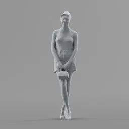 Lowpoly Female Standing