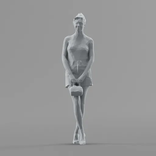 Lowpoly Female Standing