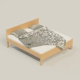 Wooden bed - beech