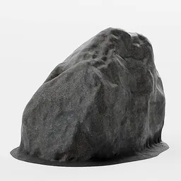 Round Dark Stone/Rock