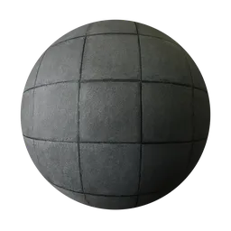 High-resolution PBR paving brick material for realistic 3D pavement and walkway rendering in Blender and similar applications.