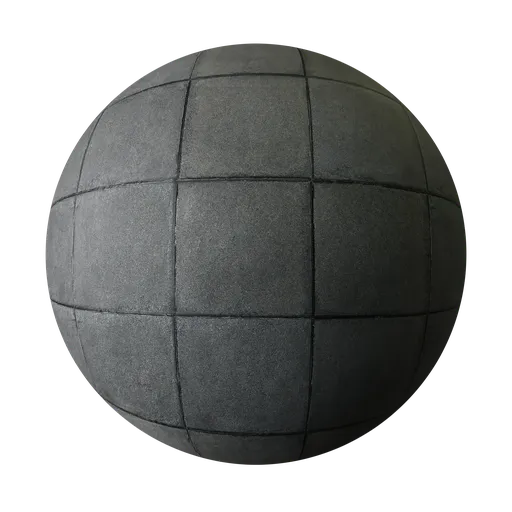 High-resolution PBR paving brick material for realistic 3D pavement and walkway rendering in Blender and similar applications.