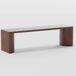Walnut bench