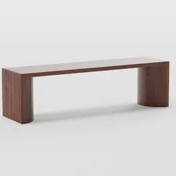 Walnut bench