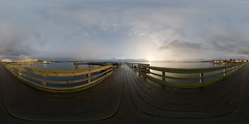 Dramatic Cloudy Sunny Sunrise HDR