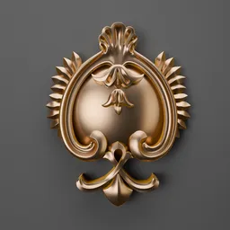 Detailed classic ornament 3D model for Blender, perfect for enhancing architectural and design scenes.