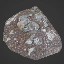 Low Poly Ground Forest Rock