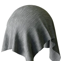 Grey Pleated Fabric