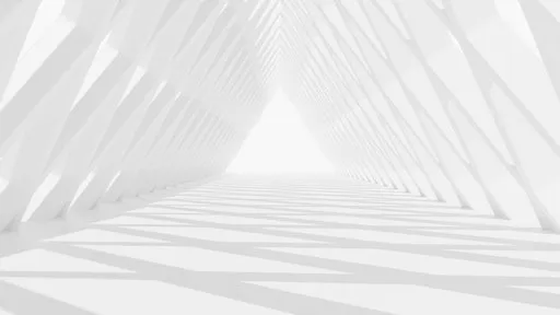 Monochrome 3D triangular tunnel model designed for versatile creative projects in Blender.