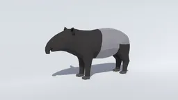 Low Poly Tapir