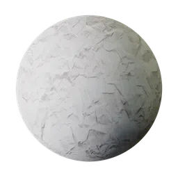 High-detail white crumpled paper texture for PBR 3D rendering in Blender and other 3D applications.