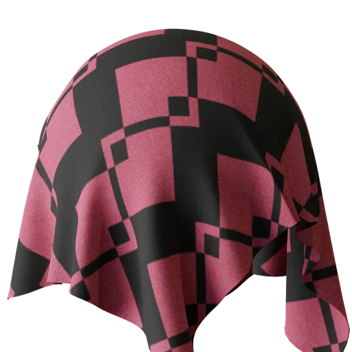 High-resolution double zigzag patterned fabric texture for 3D modeling and rendering in Blender, PBR-ready.