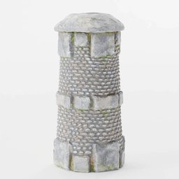 Stone Pillar - Rustic low-poly model