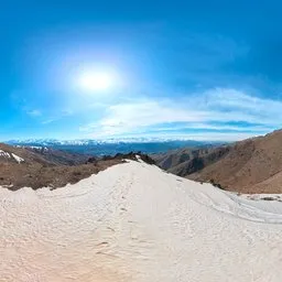 Snowy Mountain Pass Cloudy Alpine