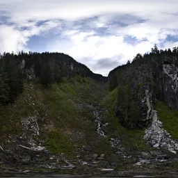 Rugged Valley in Mountain