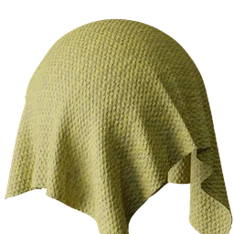Yellow Braided Fabric
