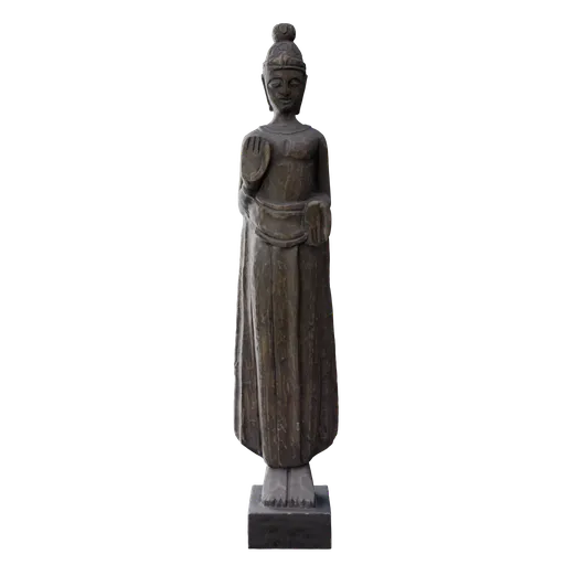 Wood carved buddha