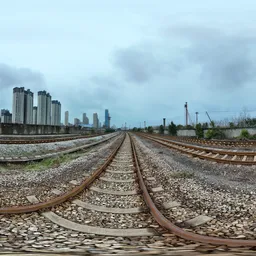Train station railwall