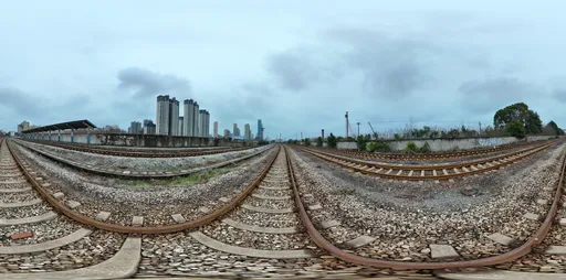 Train station railwall