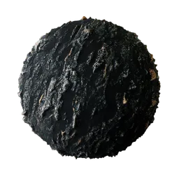 High-resolution 2K PBR volcanic stone texture with realistic tiling and displacement for 3D modeling.