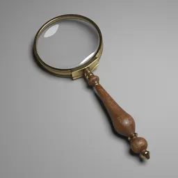 Antique Magnifying Glass Study