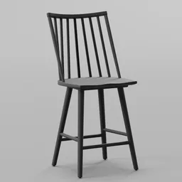 Solid Wood Counter Stool