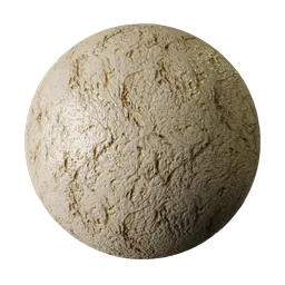 High-resolution PBR Concrete Dough-Organic texture for 3D rendering in Blender and other applications.