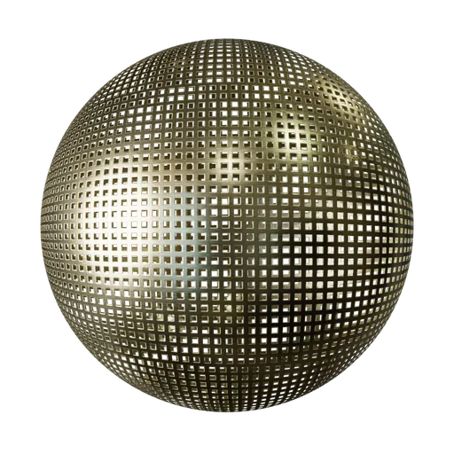 Square perforated brass
