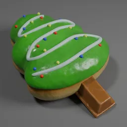 Christmas Tree shape donut