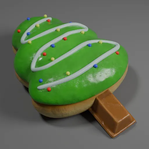 Christmas Tree shape donut