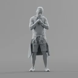 Lowpoly Male Standing
