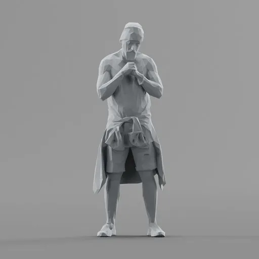 Lowpoly Male Standing