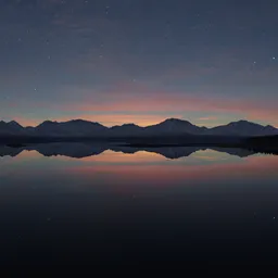 Lake Mountain Twilight Sunset Sky