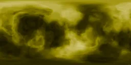 Yellow Nebula in Deep Dark Space