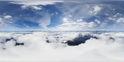 Aerial Clouds Mountain Landscape