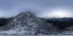 Mountain Valley Overcast Twilight