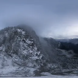 Mountain Valley Overcast Twilight