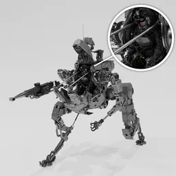 Mech Paratrooper Robot