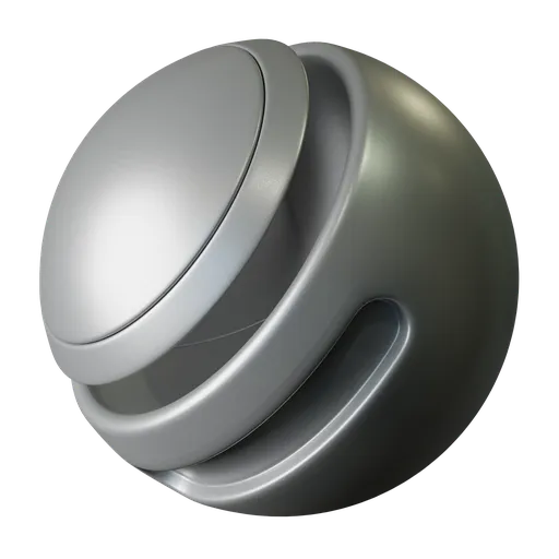 Light grey metallic plastic
