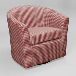Swivel Barrel Chair