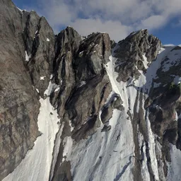 Large Rock Cliff Mountain Photoscan